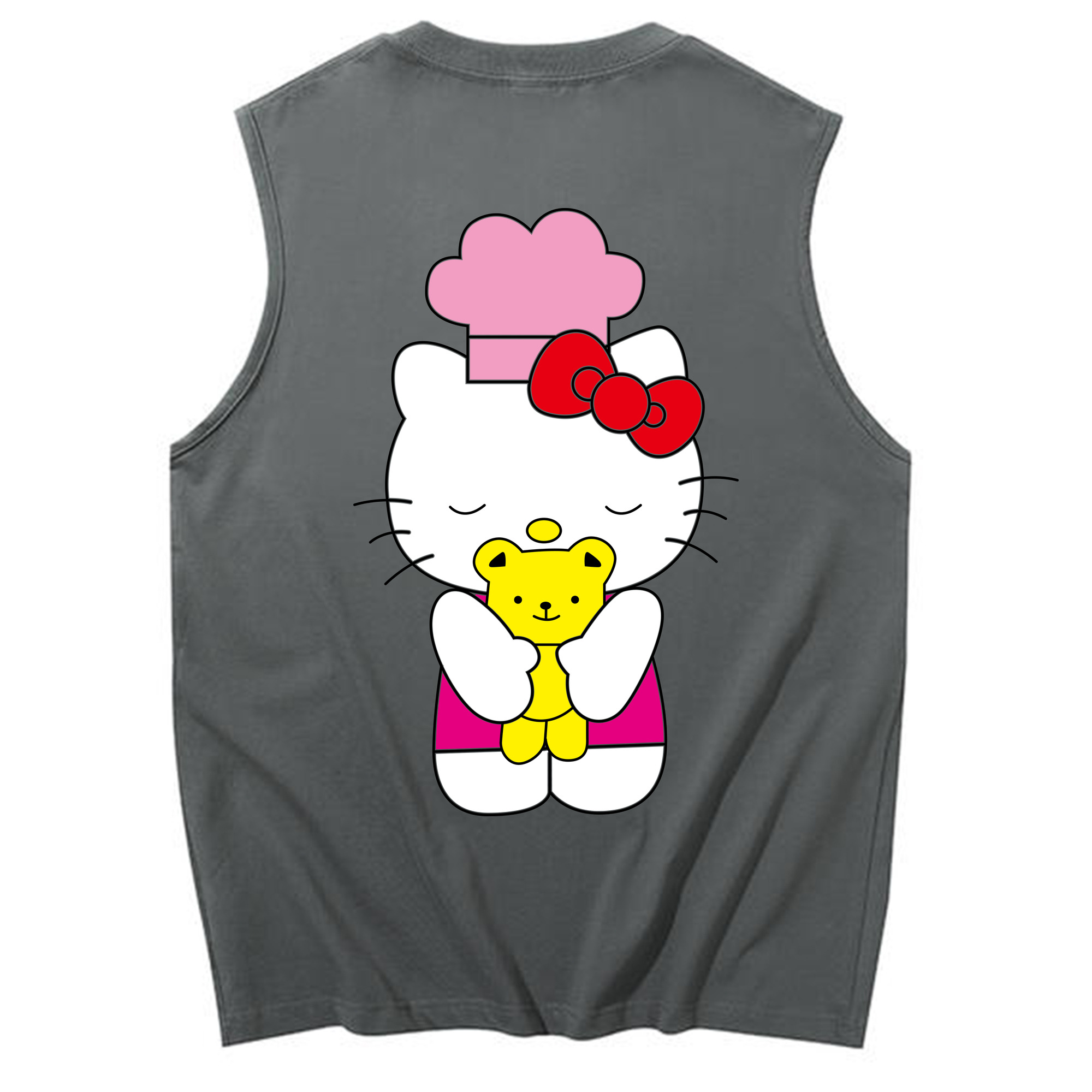 （画像用） Hello Kitty ハローキティ コットン100％タンクトップ（背面プリント）